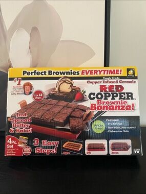 Red Copper Brownie Bonanza 4 Piece Set